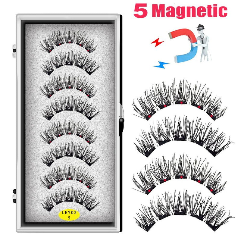 Cílios Magnéticos 3D com Imã Duplo 8 peças + Aplicador de Cílio | Não precisa de Cola nem Delineador - Zion Store
