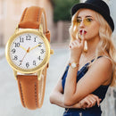 Relógio Feminino Quartzo em Couro Retrô - Zion Store
