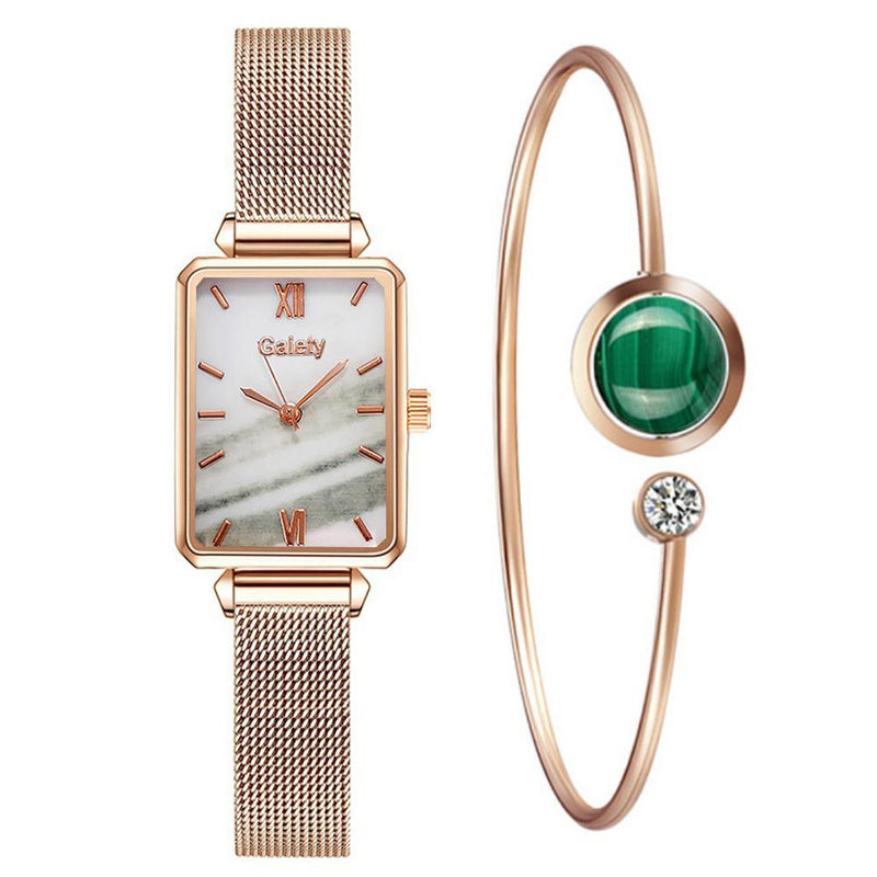 Relógio Feminino de Luxo Gaiety + 1 Bracelete - Zion Store