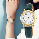 Relógio Feminino Quartzo em Couro Retrô - Zion Store