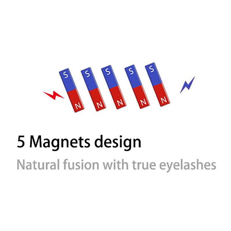 Cílios Magnéticos 3D com Imã Duplo 8 peças + Aplicador de Cílio | Não precisa de Cola nem Delineador - Zion Store