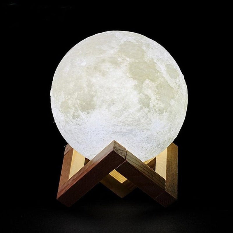 Luminária Led 3D Lua Cheia - Zion Store