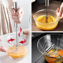 Batedor de Ovos e Misturador semiautomático de aço inoxidável - Zion Store